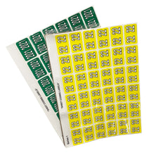 Load image into Gallery viewer, Rolls SERIES1YEARSHT Colour Coded Year Labels Series 1 Pack of 5 sheets

