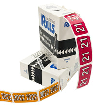 Load image into Gallery viewer, Rolls SERIES2YEARROLL Colour Coded Year Labels Series 2 Roll of 500 labels
