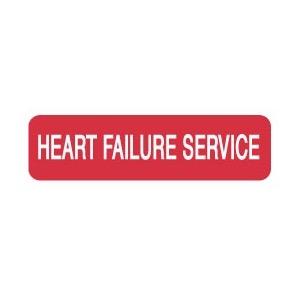Rolls 2HHE613 Heart Failure Service Labels box of 500