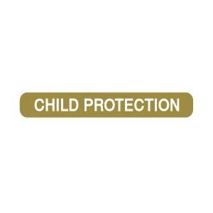 Rolls 2HHE621 CHILD PROTECTION Labels box of 500