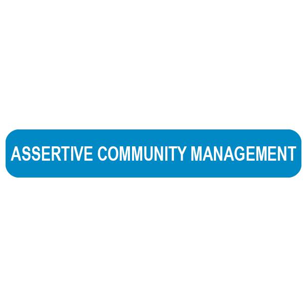 Rolls 2HHE627 Assertive Community Management Labels box of 500