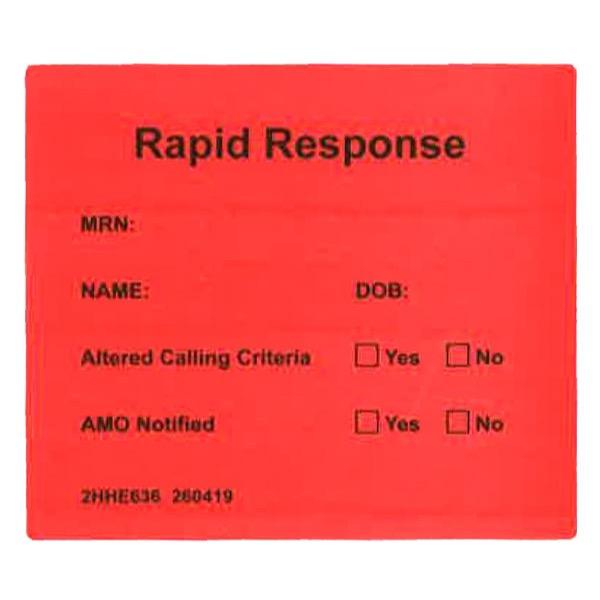 Rolls 2HHE636 Rapid Response L4-6 Labels Roll of 100