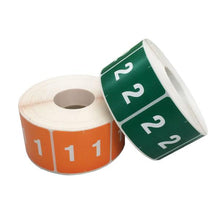Load image into Gallery viewer, Rolls MR667-1000 Terminal Digit Labels rolls of 1000

