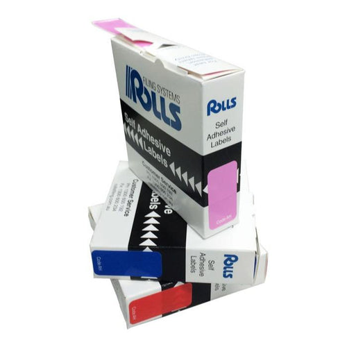 Rolls AH0label Plain Colour Coded Labels AH0 Roll of 500 labels