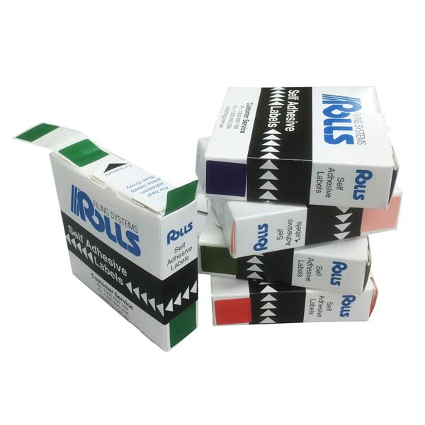 Rolls MR930 Plain Colour Coded Labels Roll of 500 labels