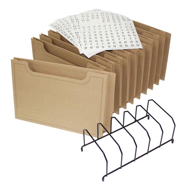 Rolls AA0301HSR Home Filing File in Style Starter Pack incl. Rack