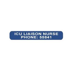 Rolls JHH164 ICU LIAISON NURSE PHONE Labels box of 250