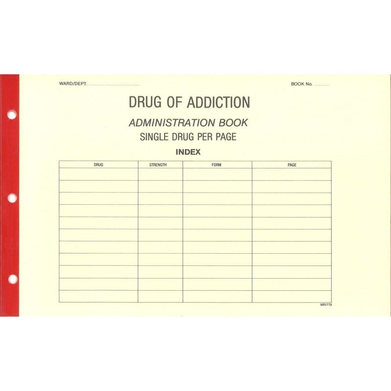 Rolls MR779 Drug of Addiction Admin single drug Book
