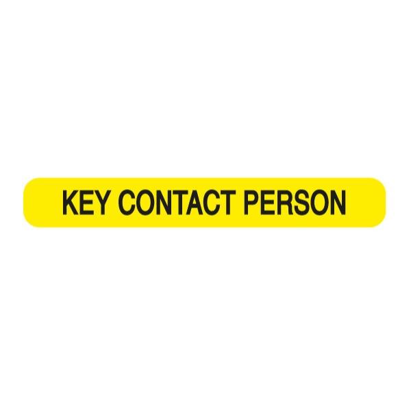 Rolls MR827 Key Contact Person Label box of 500