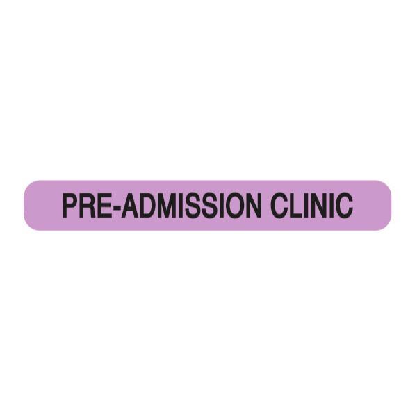 Rolls MR844 Pre Admission Clinic Label box of 500