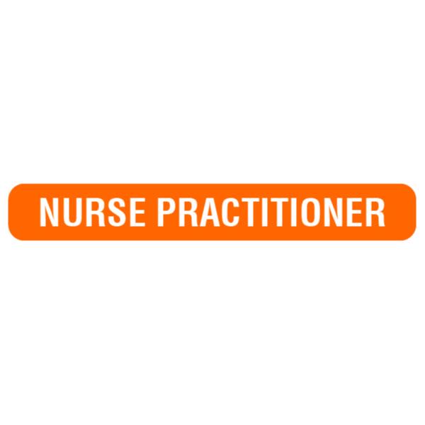 Rolls MR862 Nurse Practitioner Label box of 500