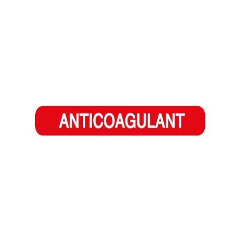 Rolls MR883 Anticoagulant Label box of 500