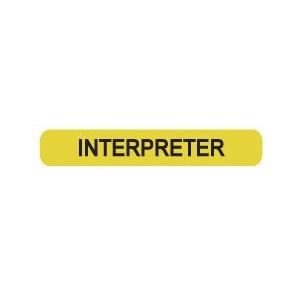 Rolls NH600969 Interpreter Labels box of 500
