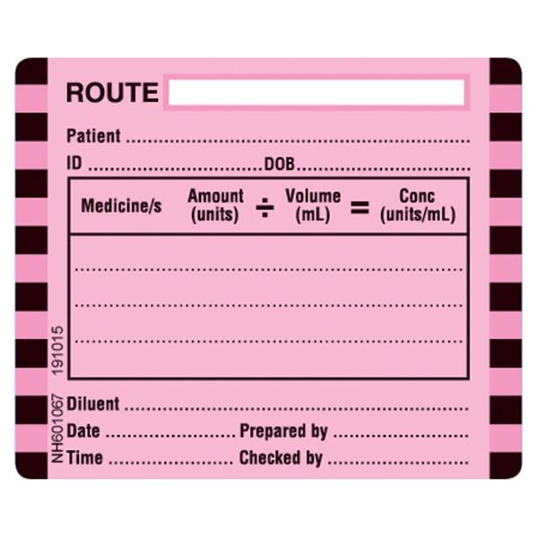 Rolls NH601067 Misc. Route Label 60 x 50 Roll of 500
