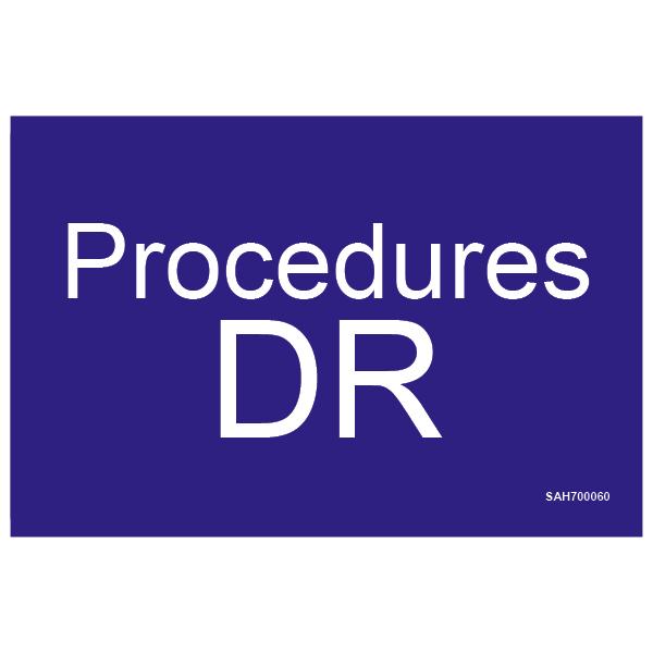 Rolls SAH700060 Procedures DR Labels Roll of 250
