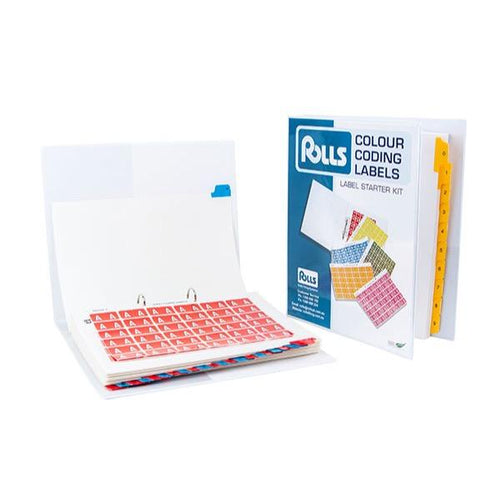 Rolls SERIES1ALPHASTARTER Colour Coded Alphabetic Labels Series 1 Starter Kit