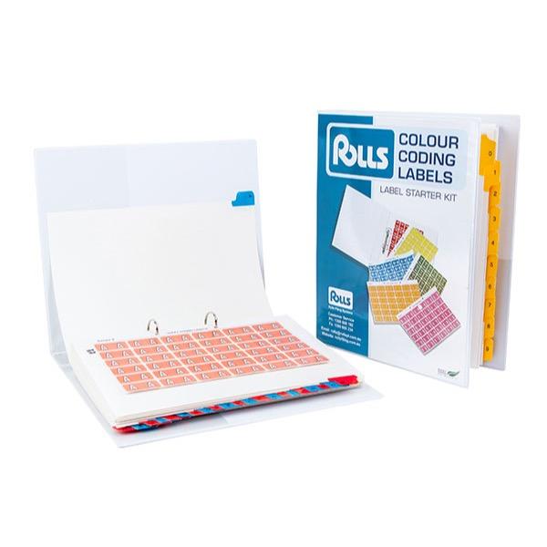 Rolls SERIES2ALPHASTARTER Colour Coded Alphabetic Labels Series 2 Starter Kit