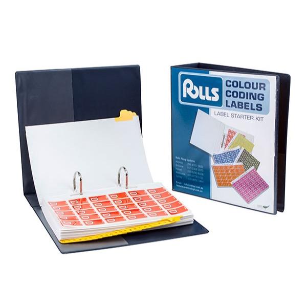 Rolls SERIES3ALPHASTARTER Colour Coded Alphabetic Labels Series 3 Starter Kit