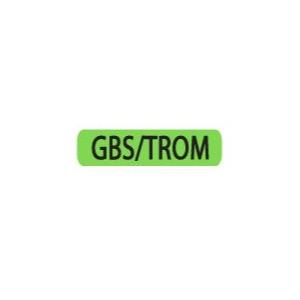 Rolls WSL-077 GBS/TROM Labels box of 1000